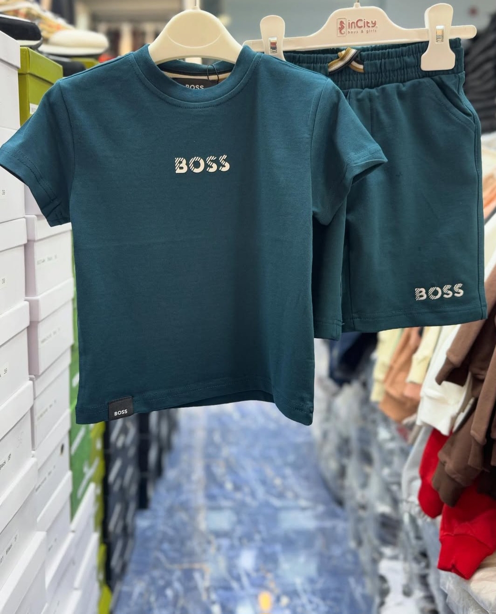 image ofBoss shorts and T-shirt